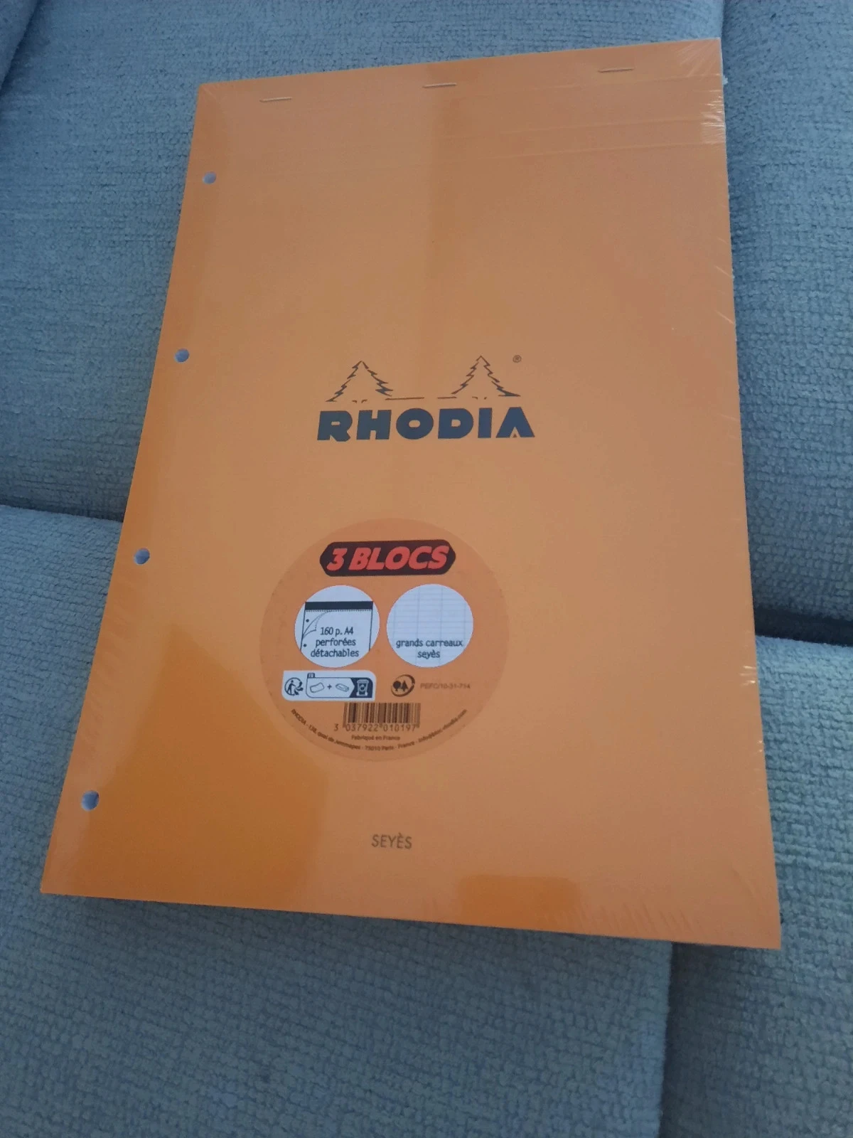 Rhodia 3 blocs neuves perforées détachable neuve #lelotde3e